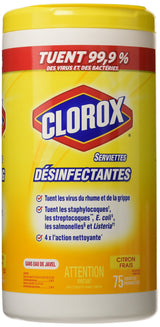 Clorox Lemon Wipes 75 Count