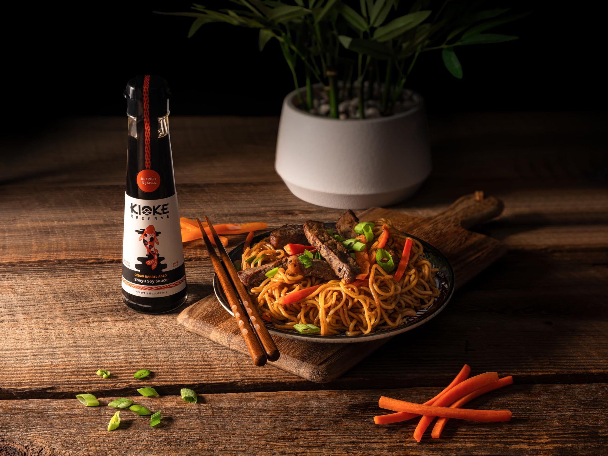 Kioke Reserve Shoyu Soy Sauce | Small Batch Soy Sauces Aged in Japan | Premium Soy Sauce Barrel Aged for Rich Flavor | All-Natural Non-GMO Shoyu Sauce