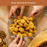HUDSON PECAN COMPANY Cheddar Pecan Bites - Rich Sharp Cheddar Cheese Snack Made With Premium Georgia Pecan Pieces, Savory Crisp for Charcuterie
