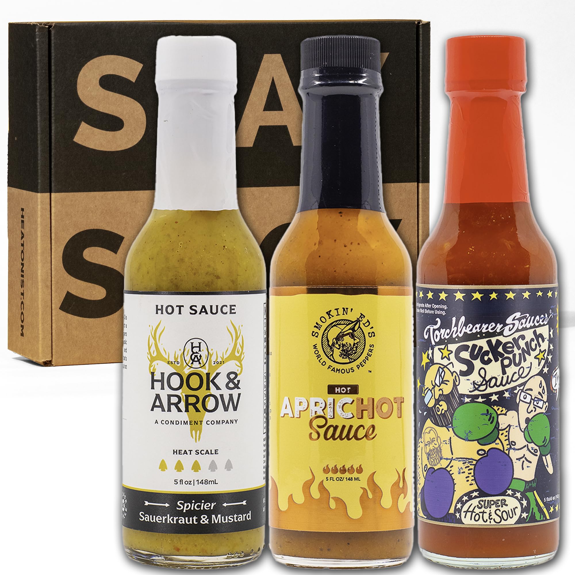 Hot Ones Hot Sauce Challenge Set - Season 27 Heat - Hot Sauces Gift Set - Variety Pack - Made with Natural Ingredients - Unique Small Batch Sampler