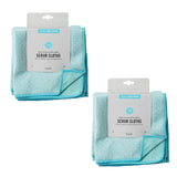 Martha Stewart Microfiber Scrub Kitchen Cloths, Polka Dot, 12 Count