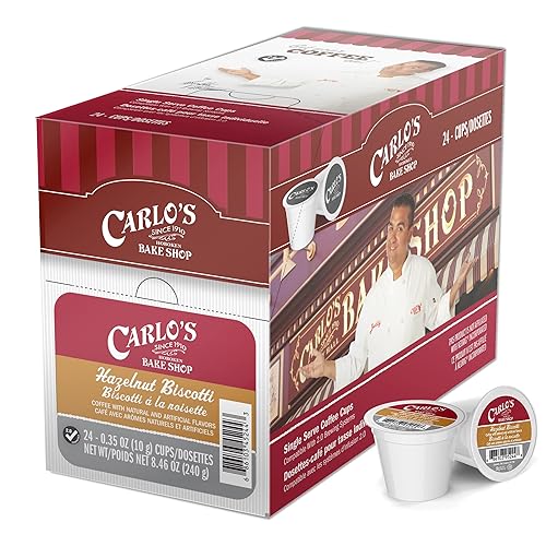 Cake Boss Coffee, Hazelnut Biscotti Flavored Single Serve Coffee, K Cups for Keurig Brewers, Medium Roast, Arabica Coffee Beans, 120 Count
