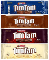 Tim Tam Sampler - Extra Chocolaty, Original, Dark, White - Chocolate Cream Filling, Imported from Australia (4 Pack) Deliciousness!