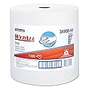 WypAll 34955 X60 Cloths, Jumbo Roll, White, 12 1/2 x 13 2/5, 1100 Towels/Roll