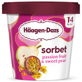 Haagen Dazs Passionfruit and Sweet Pear Sorbet, 14oz