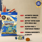 Walkers Nonsuch English Creamy Toffees Bag 5.29 Oz (Pack of 6) - Traditional British Butter Toffee Candy with Whole Milk, Individually Twist-Wrapped