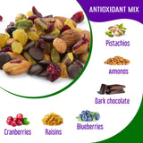 Mix and Go Single Serve Trail Mix Snack Packs, Healthy Snack Bag, Antioxidant Mix Fruit & Nut by Klein's Naturals, Contains 16 packs of 2 Ounce Bags