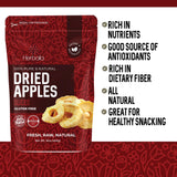 Herbaila Dried Apples 1lb, Apple Slices. Chewy Soft Dried Apples No Sugar Added, Dried Apples Bulk and Dried Apple Slices. Gluten Free Snacks, Dried