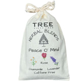 Peace O' Mind Herbal Blend - Chamomile, Red Rose Petals, Lavender | Natural Caffeine Free Tea & Smoke Blend by Tree Fifty Four | 30 Cups