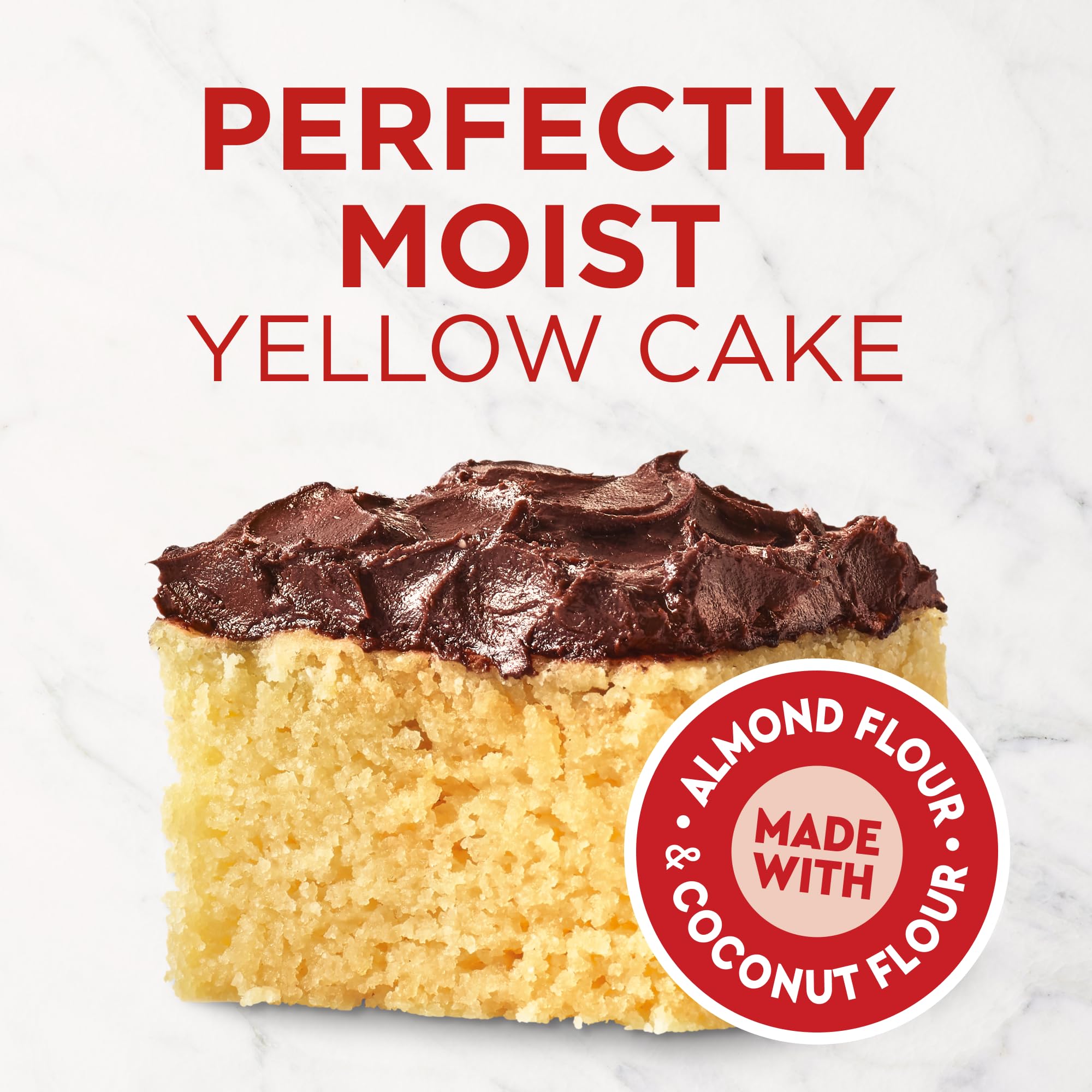 Duncan Hines Keto Friendly Classic Yellow Cake Mix, Zero Added Sugar, Gluten Free, 10.6 oz.