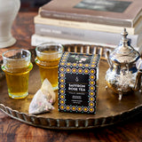 Villa Jerada, Saffron Rose Green Tea - 150g (12 Silken tea bags) - Moroccan saffron (SAFFRON GREEN TEA - 1 BOX)