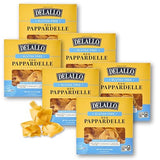 DeLallo Gluten-Free Pappardelle Pasta Nests, Made with Corn and Rice Flour and Farm Fresh Eggs, Made in Italy, Bronze Cut, Non-GMO, Wheat Free, 8.8 oz
