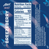 Alani Nu BREEZEBERRY, Sugar Free, Low Calorie Energy Drinks, 200mg Caffeine, Biotin, B Vitamins, Zero Sugar, 10 Calories, 12 Fl Oz Cans, 24 Pack