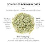 Milky Oats, Organically Grown in Wisconsin | 5.6 oz | 79 Servings | Sacred Blossom Farm | Herbal Tea & Medicinal Herbs | Loose Leaf | Regenerative