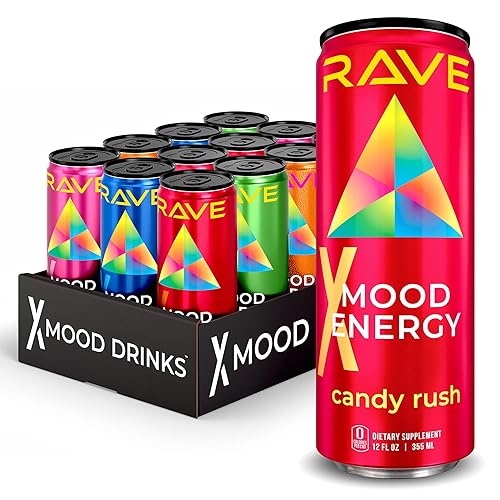 RAVE Mood Energy Drink is Mind Blowingly Different. With Mood-Boosting Functional Mushrooms, Nootropics, Adaptogens & B Vitamins. Experience Mind