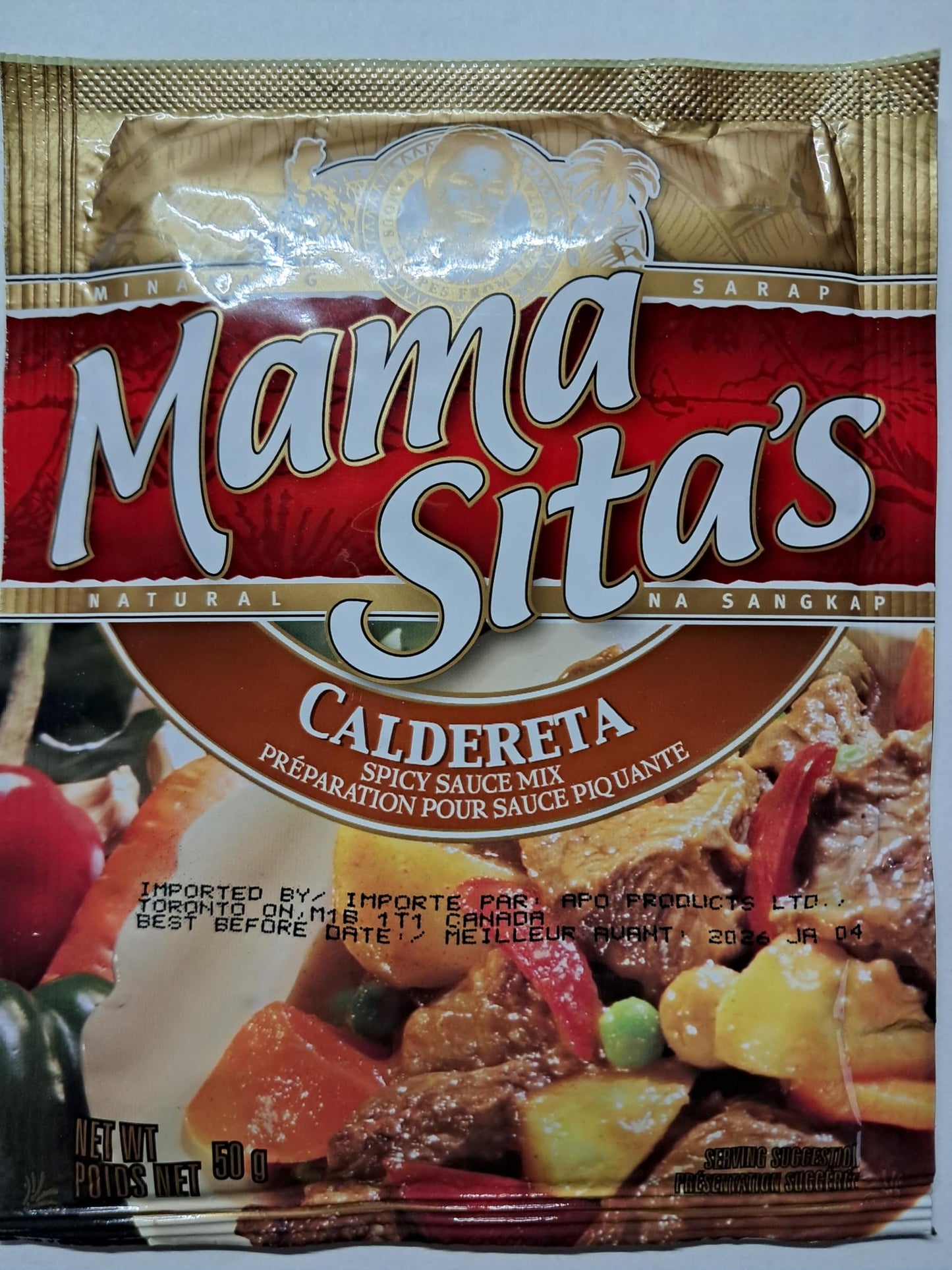 Mama Sita's Caldereta Spicy Sauce Mix 1.76oz (50g) 5 pack
