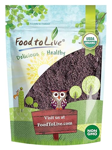 Food to Live Organic Freeze-Dried Maqui Berry Powder, 4 Ounces - Non-GMO, Raw, 100% Pure, Vegan Superfood, No Added Sugar, Bulk, Rich in Iron, Fiber