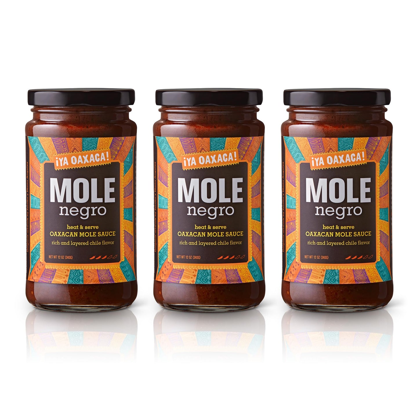 Ya Oaxaca - Mole Sauce - Negro - Medium Spice - Blend of Smoked & Dried Chiles, Spices, & Chocolate - Vegan, Non-GMO, Gluten Free - Great in