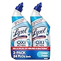 Lysol Toilet Bowl Cleaner Gel, For Cleaning and Disinfecting, Bleach Free, Ocean Fresh Scent, 24oz (Pack of 2)