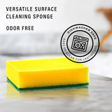 DecorRack 80 Count Non-Scratch Cleaning Scrub Sponges, Dual-Sided Heavy Duty Kitchen Sponges for Dishes, Cleaning Household, Bathroom, Car Wash