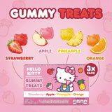 Hello Kitty Fruit Gummies - 3 Individual Packs (3.1oz Each) Assorted Flavors Fun Shape Snacks