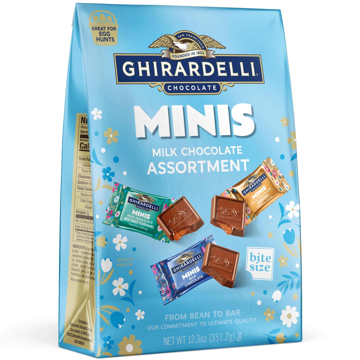 GHIRARDELLI Minis Milk Chocolate Assortment, 12.3 oz Bag