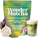 POW Wonder Matcha - Functional Mushroom Matcha Powder - Organic Ceremonial Grade Matcha Latte Powder Drink Mix with Adaptogens, Functional Mushrooms