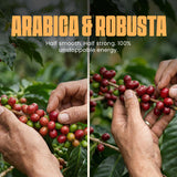 Blu Ore Quartz Blend Whole Bean Coffee, Single Origin Vietnam Espresso Beans, Medium Dark Roast 50% Arabica & 50% Robusta Blend with Rich Body
