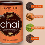 Tiger Spice Chai Tea Latte Mix, 14 Oz, Black Tea, Organic Spices, Dairy Free, Serve Hot or Cold, Just Add Water or Milk, 14 Servings