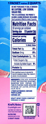 Crystal Light Pink Lemonade Drink Mix, 12-Quart 2.9-Ounce Box (Pack Of 18)