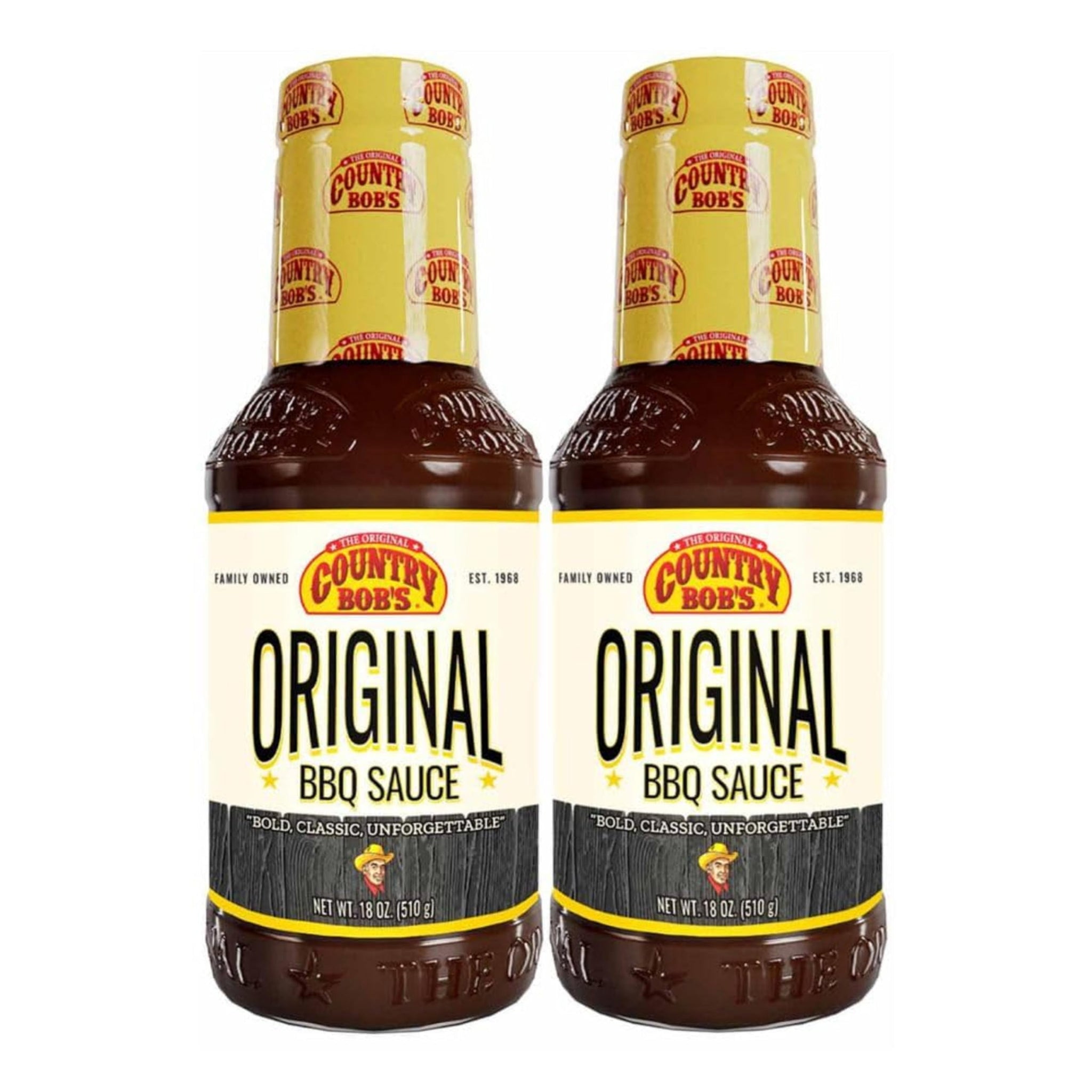 Country Bob's - Original Barbecue Sauce - 18 oz (Pack of 2)