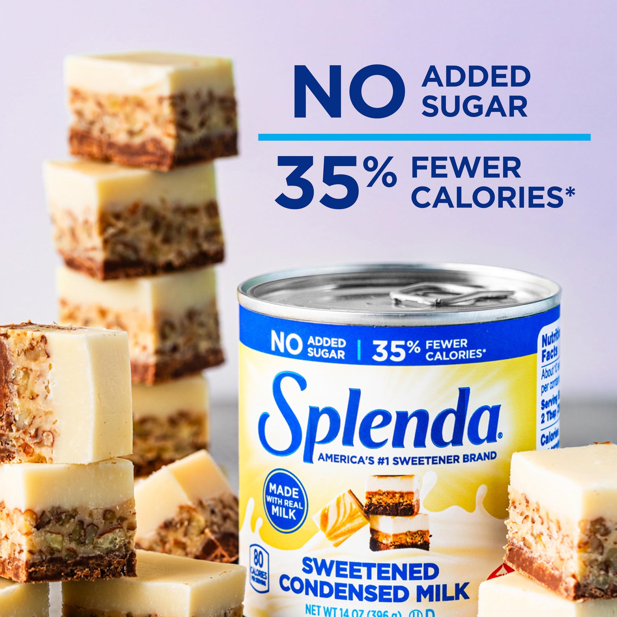 SPLENDA Reduced Calorie Sweetened Condensed Milk, No Sugar Added, 14 Ounce Can