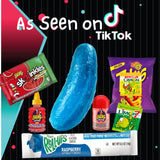 Blue Pickle Kit with Blue Raspberry Candy & Chips - The Complete 8 Piece Blue Pickle Kit by MA LIT CANDY