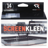 Read Right ScreenKleen Alcohol-Free Wipes, Cloth, 5 x 5, Unscented, 14/Box