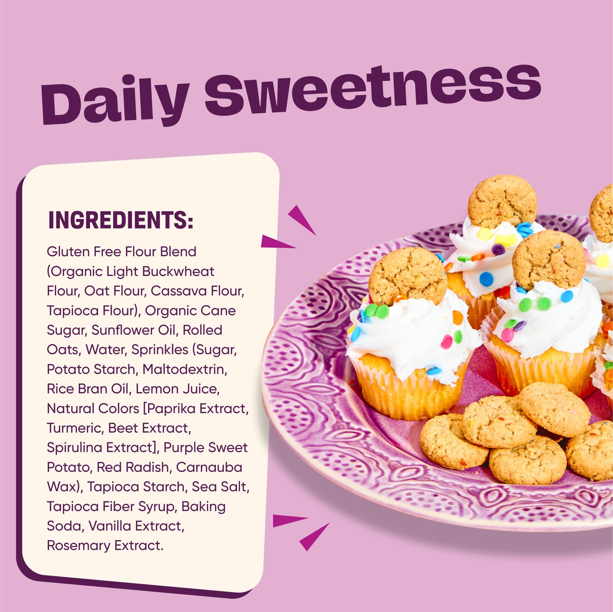 Gluten Free Partake Confetti Sprinkle Cookies - Vegan - Free From the Top 9 Allergens Including Dairy, Wheat, Soy, Eggs, & Peanuts - Non GMO - Safe