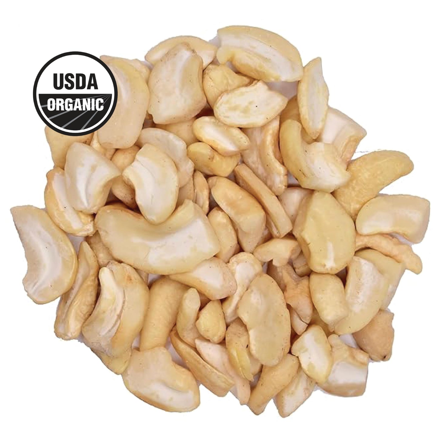 Wilderness Poets, Organic Cashew Pieces - Raw, Unsalted (2 Pound - 32 Ounce)