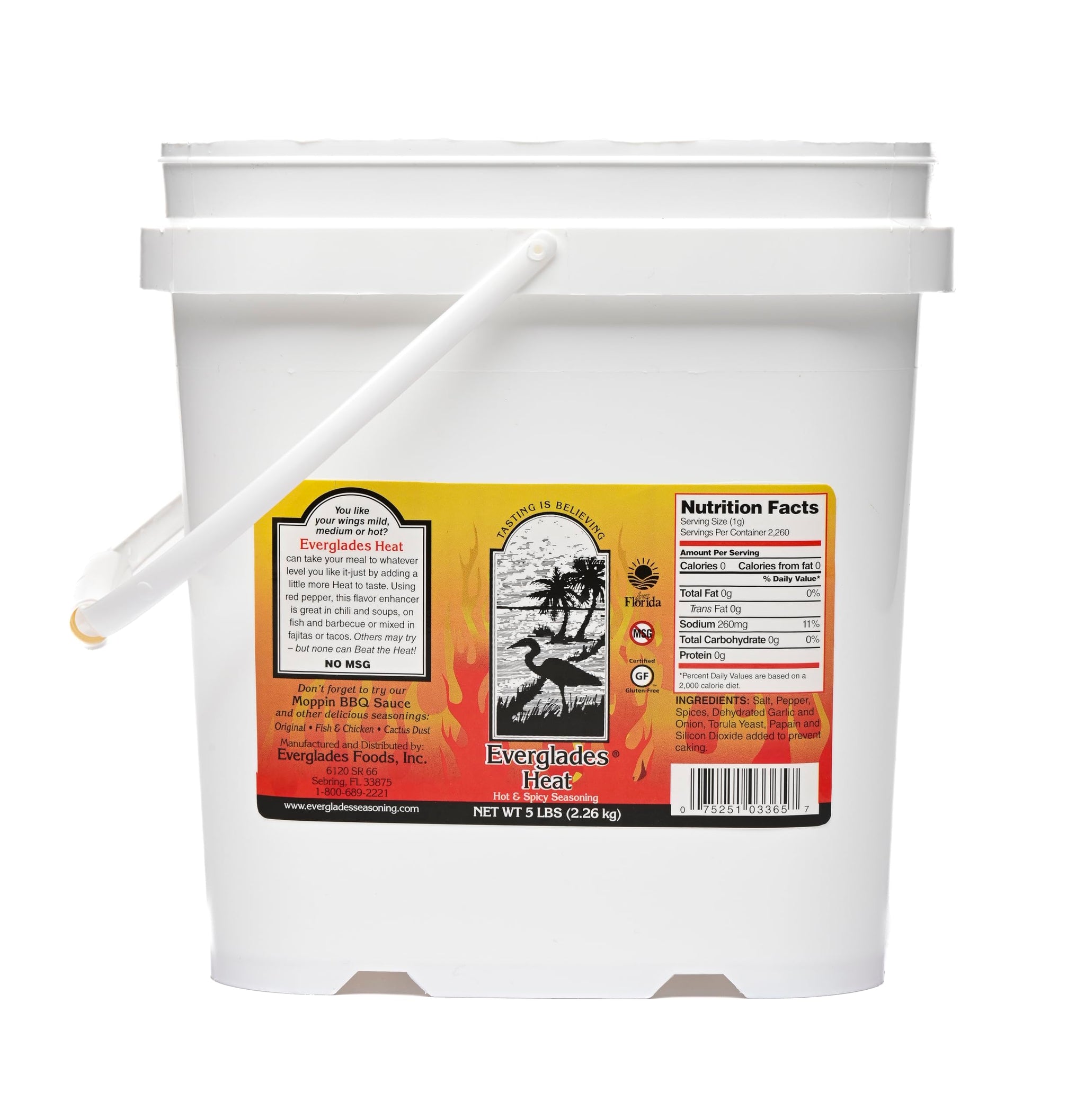 Everglades Seasoning - Versatile Southern BBQ Seasoning - Heat 80 oz