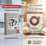 One Degree Granola Quinoa Cacao Org - 11 oz Organic Cereal - Pack of 3 - Protein Granola and Protein Cereal - Healthy Cereals Breakfast and Oat