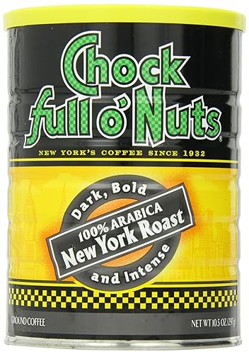 Chock Full o'Nuts Coffee, New York Roast Ground, 10.5 Ounce