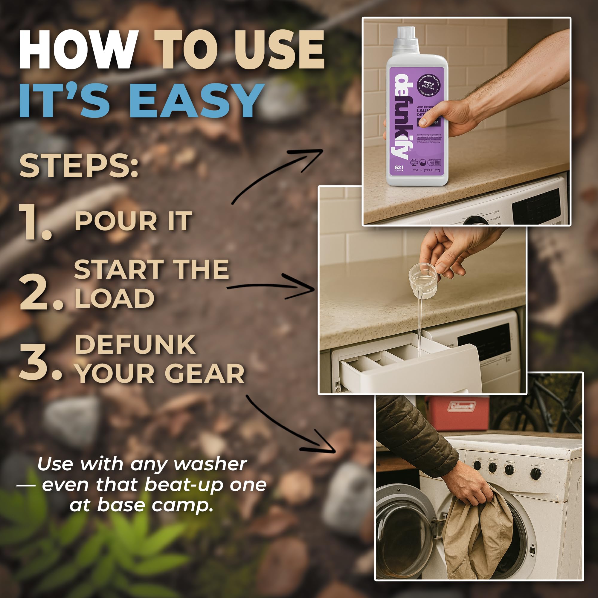 Laundry Detergent, 124 Load. 'Lavender' Essential Oil Liquid Laundry Detergent Washing Soap for Sensitive Skin. ProvenSafe™ Cleaning Supply w/Odor