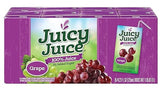 Juicy Juice Grape Juice Single Serve Fun Box, 33.84 Fluid Ounce -- 5 per case.