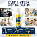 Benicabaly 4-in-1 Multi Enzyme Foam Cleaner Lemon Scent, No Rinse All Purpose Stain Remover, Car Interior Cleaner for Seat Upholstery Sofa Kitchen
