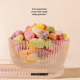 Sockerbit Swedish Candy Sour Gummy Mix, 5 Bags, Assorted Sour Gummy Candy Mix, Soft & Chewy Fruit Gummies with Variety of Flavors, Textures & Shapes