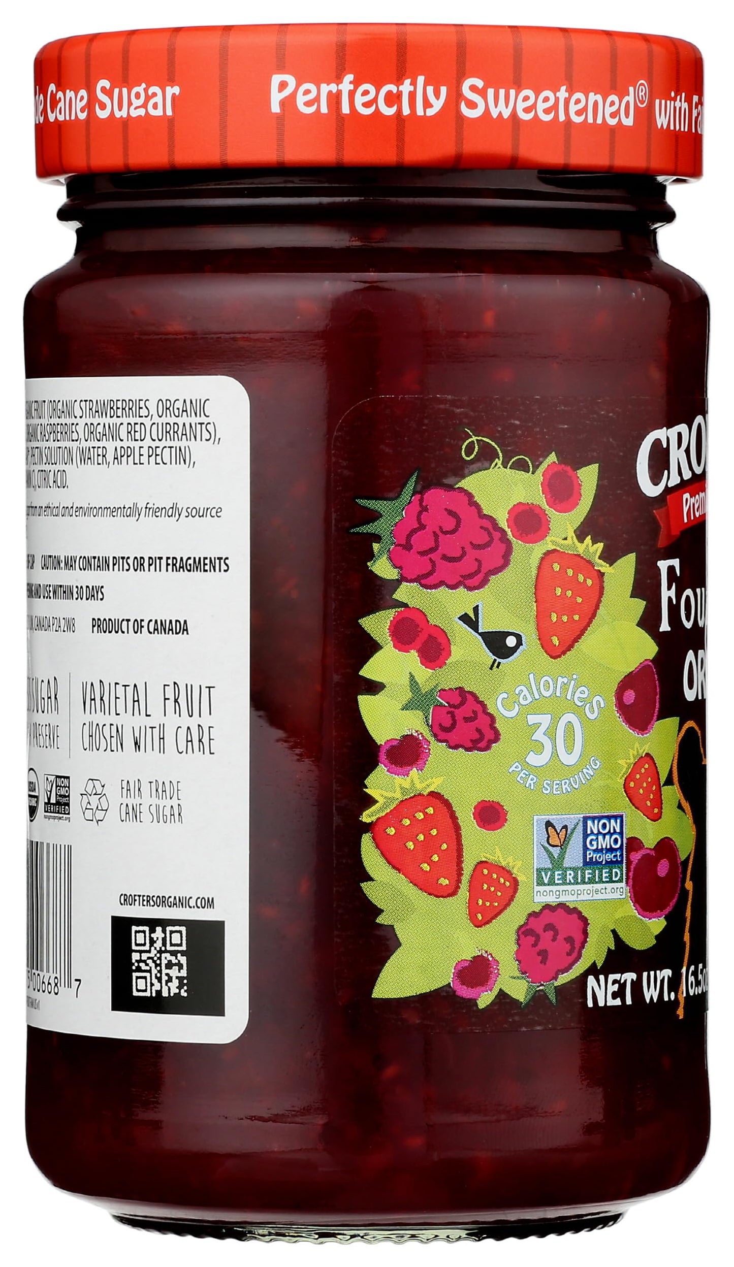 Crofters Fruit Spread 4 Fruit 16.5 OZ