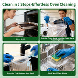 Sozmxxne 10-Pack Heavy Duty Oven Rack Cleaning Bags,19.7 * 27.5 inch?No Scrub Reusable Leak-Proof Soaking Bags for Grill Grates?Universal Fit for Oven