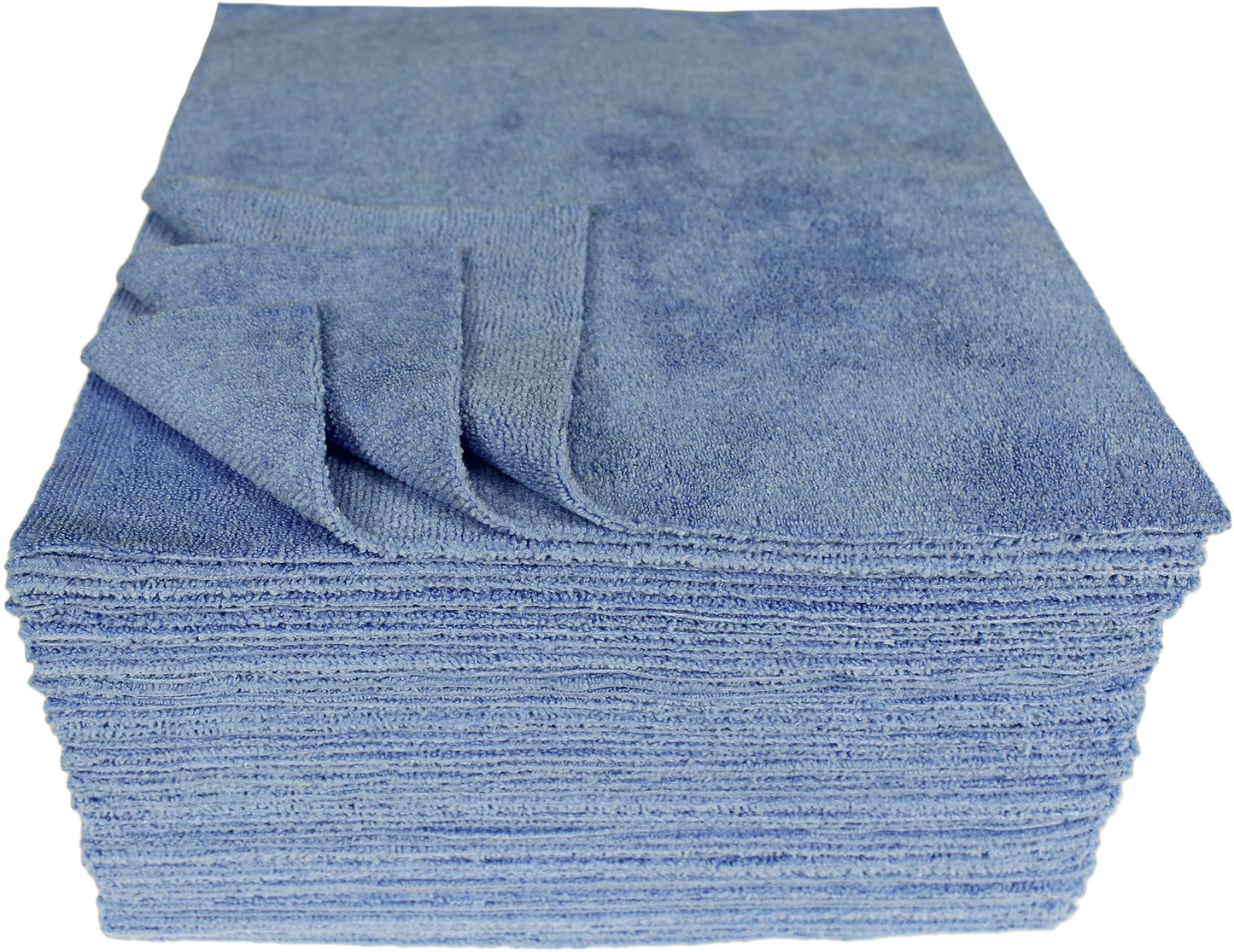 CleanAide Microfiber Cleaning Cloths, All-Purpose Reusable Lint-Free and Absorbent Towels for Kitchen, Home, Car Use, 350GSM, 12 x 12 in. Blue