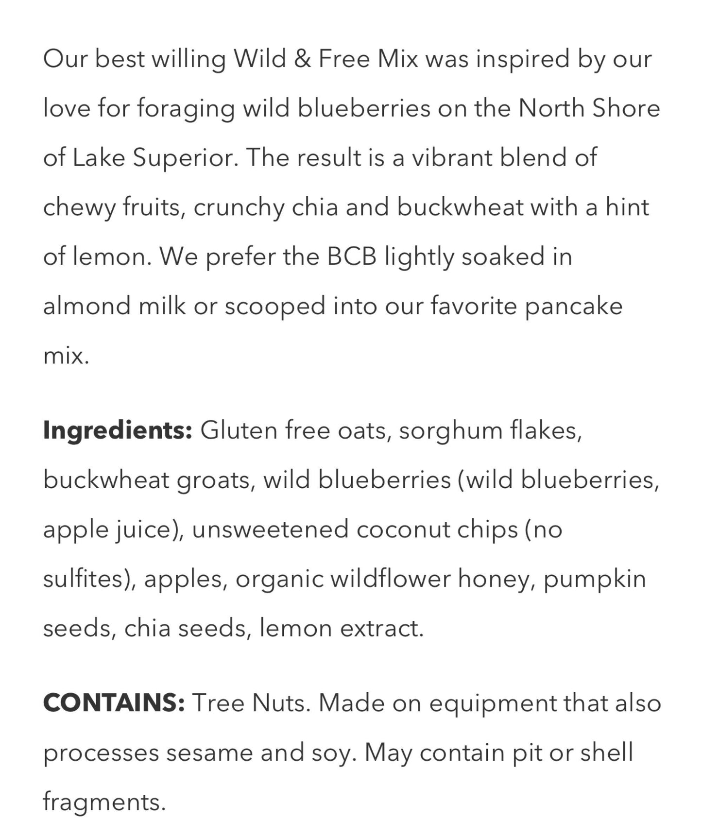 Seven Sundays Muesli Cereal, Wild and Free Blueberry Chia Buckwheat, 32 Oz Bag, Gluten Free, 0g Refined Sugar, Enjoy Warm, Cool or as Overnight Oats