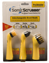 SonicScrubber BPD ProDetailer Cleaning Brush, 3-Pack