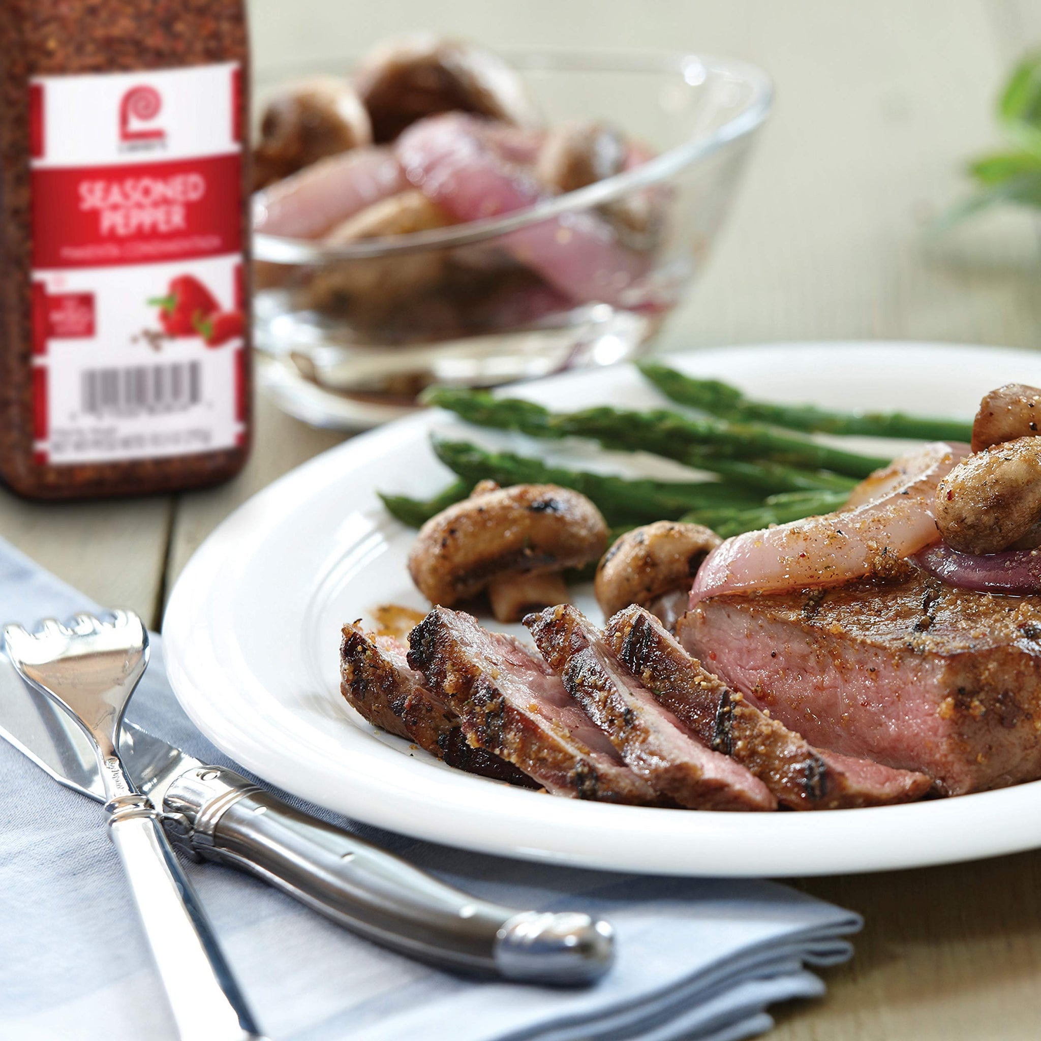 Lawry's Seasoned Pepper, 10.3 oz - One 10.3 Ounce Container of Seasoned All Pepper for a Well-Rounded Flavor of Black Pepper, Sweet Red Bell Peppers