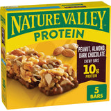 Nature Valley Chewy Protein Granola Bars, Peanut Almond Dark Chocolate, 5 Bars, 7.1 OZ